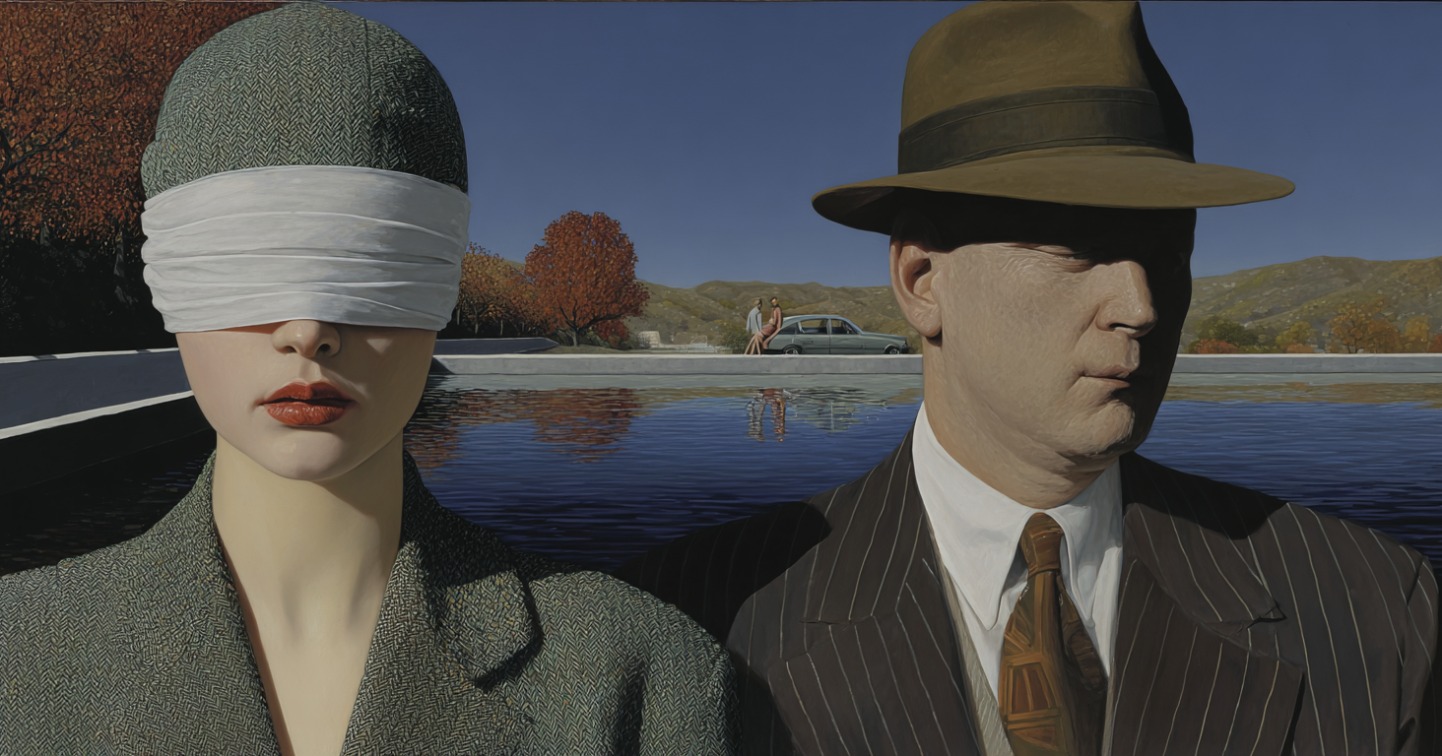 Стеклянная папка и знак осторожности как метафора явки с повинной