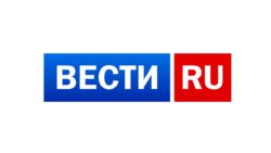 Логотип Вести Россия на белом фоне