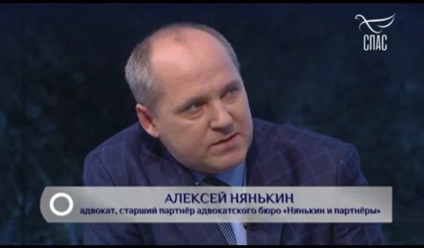 Алексей Нянькин в студии телепрограммы Спас